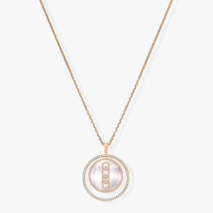 [Dawnora Jewelry]LUCKY MOVE MM NACRE BLANCHE DIAMOND NECKLACE