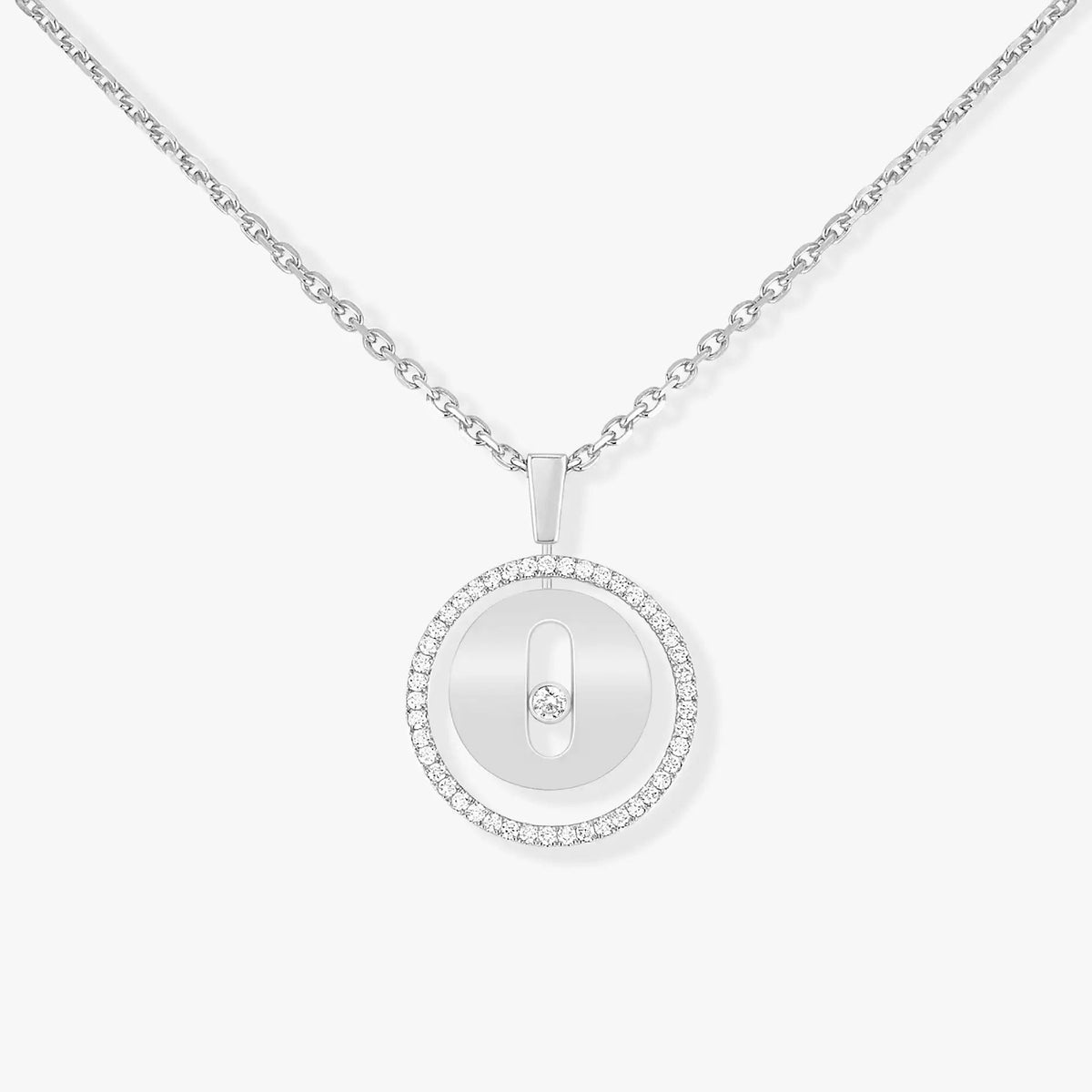 [Dawnora Jewelry]LUCKY MOVE PM NECKLACE SILVER DIAMOND