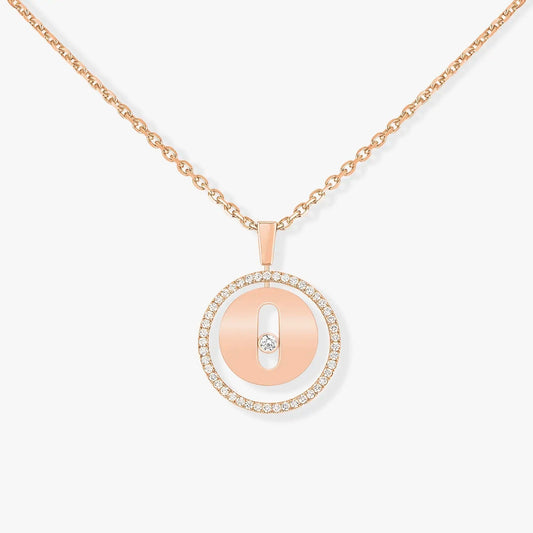 [Dawnora Jewelry]LUCKY MOVE PM NECKLACE PINK GOLD DIAMOND