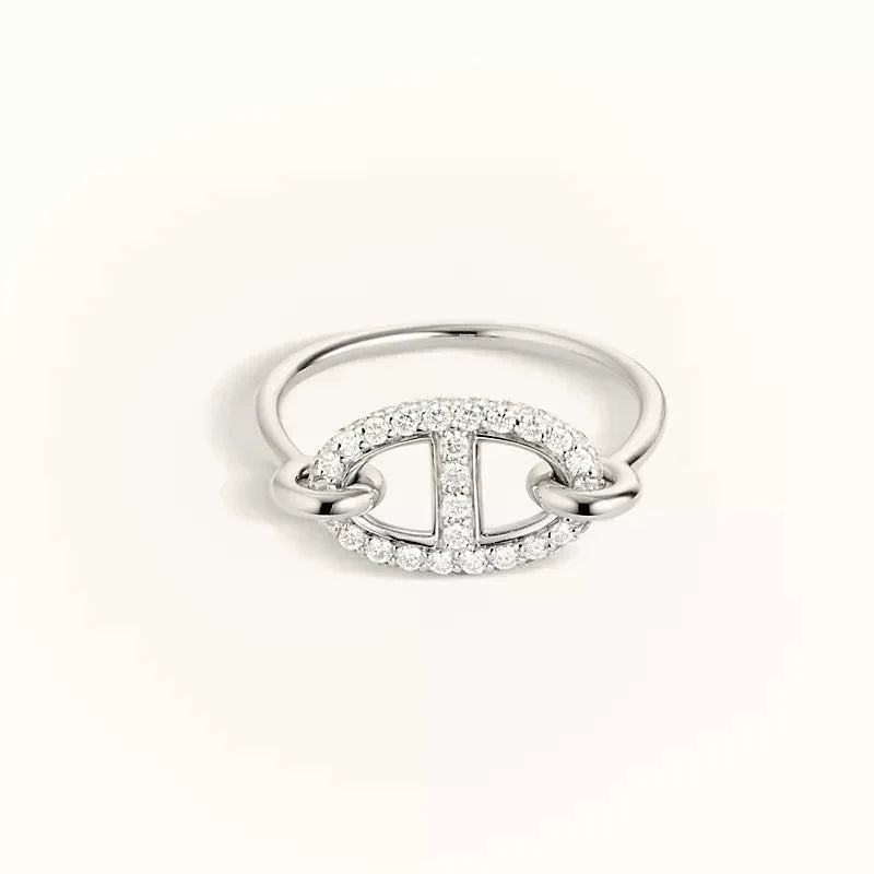 [Dawnora Jewelry]RONDE SMALL SILVER DIAMOND RING
