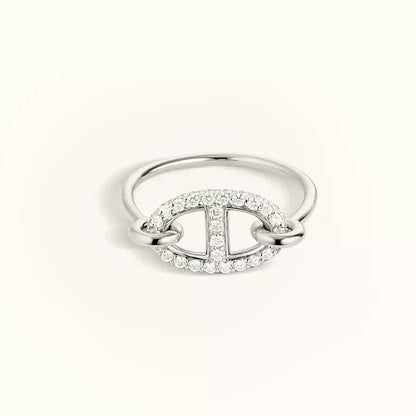 [Dawnora Jewelry]RONDE SMALL SILVER DIAMOND RING