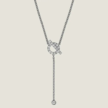 [Dawnora Jewelry]FINESSE SILVER DIAMOND NECKLACE