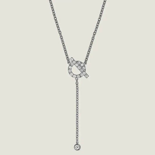 [Dawnora Jewelry]FINESSE SILVER DIAMOND NECKLACE
