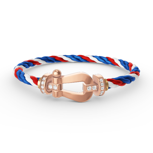 [Dawnora Jewelry]FORCE LARGE HORSESHOE HALF DIAMOND BRACELET ROSE GOLD