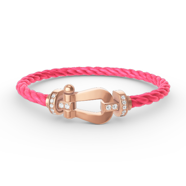 [Dawnora Jewelry]FORCE LARGE HORSESHOE HALF DIAMOND BRACELET ROSE GOLD