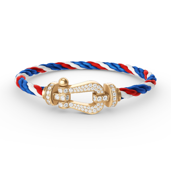 [Dawnora Jewelry]FORCE LARGE HORSESHOE FULL DIAMOND BRACELET GOLD