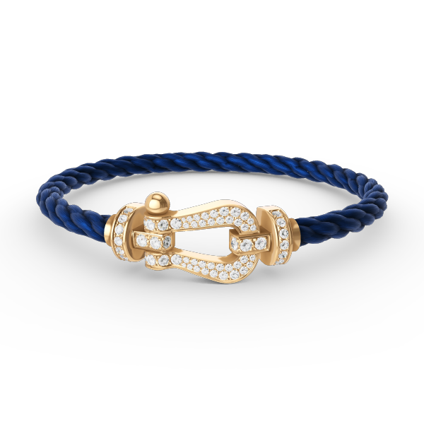 [Dawnora Jewelry]FORCE LARGE HORSESHOE FULL DIAMOND BRACELET GOLD