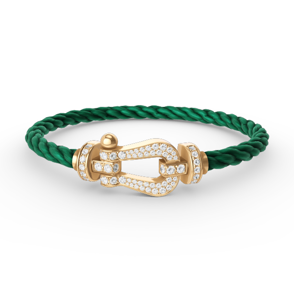 [Dawnora Jewelry]FORCE LARGE HORSESHOE FULL DIAMOND BRACELET GOLD