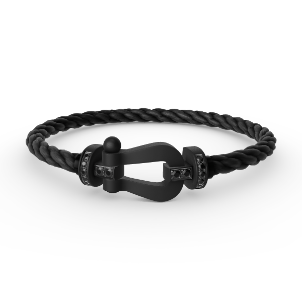 [Dawnora Jewelry]FORCE LARGE SERIES HORSESHOE BLACK SAMURAI BRACELET