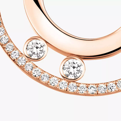 [Dawnora Jewelry]Move Romane Small Diamond Hoop Earrings