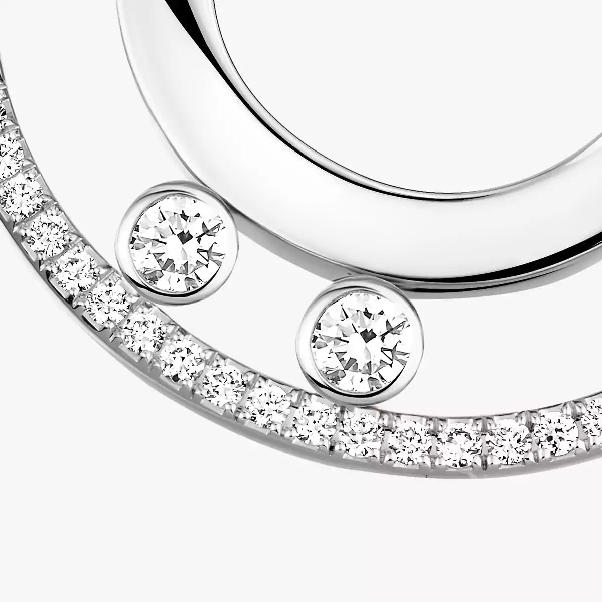 [Dawnora Jewelry]Move Romane Small Diamond Hoop Earrings