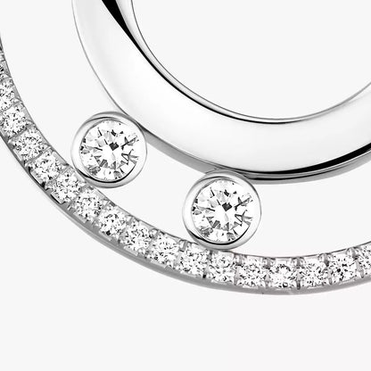 [Dawnora Jewelry]Move Romane Small Diamond Hoop Earrings