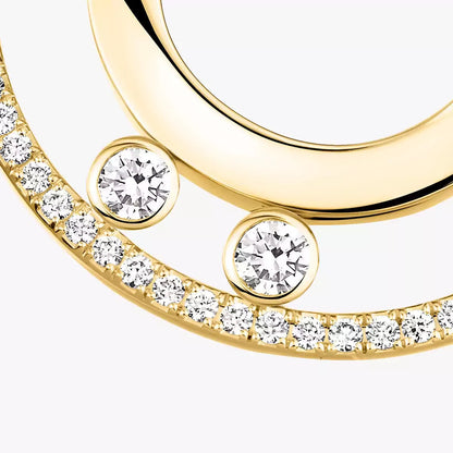 [Dawnora Jewelry]Move Romane Small Diamond Hoop Earrings