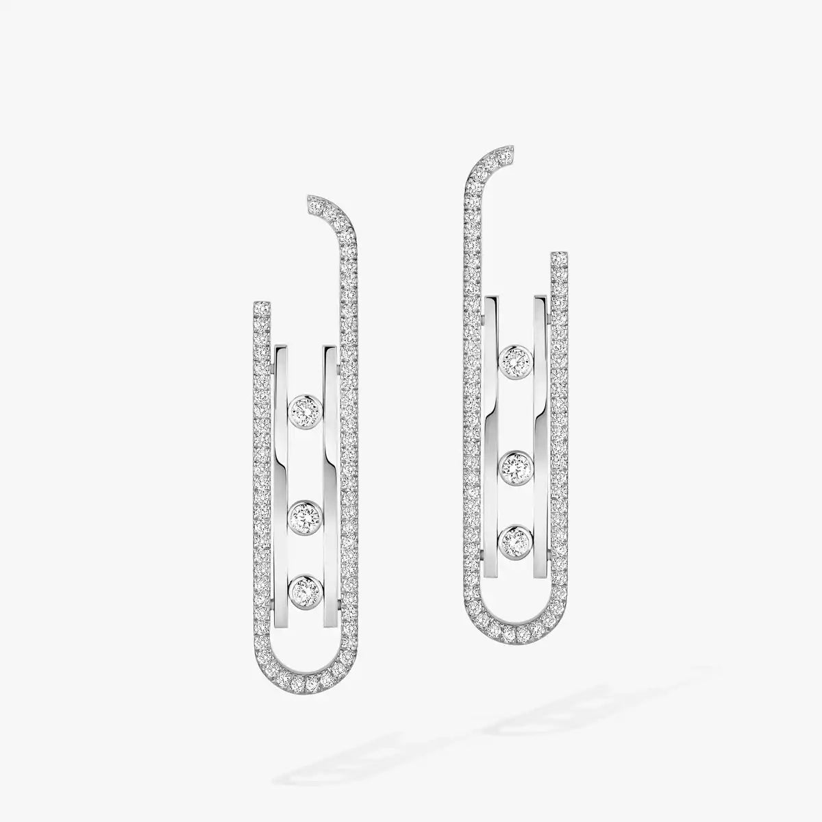 [Dawnora Jewelry]Diamond Pendant Earrings Move 10Th