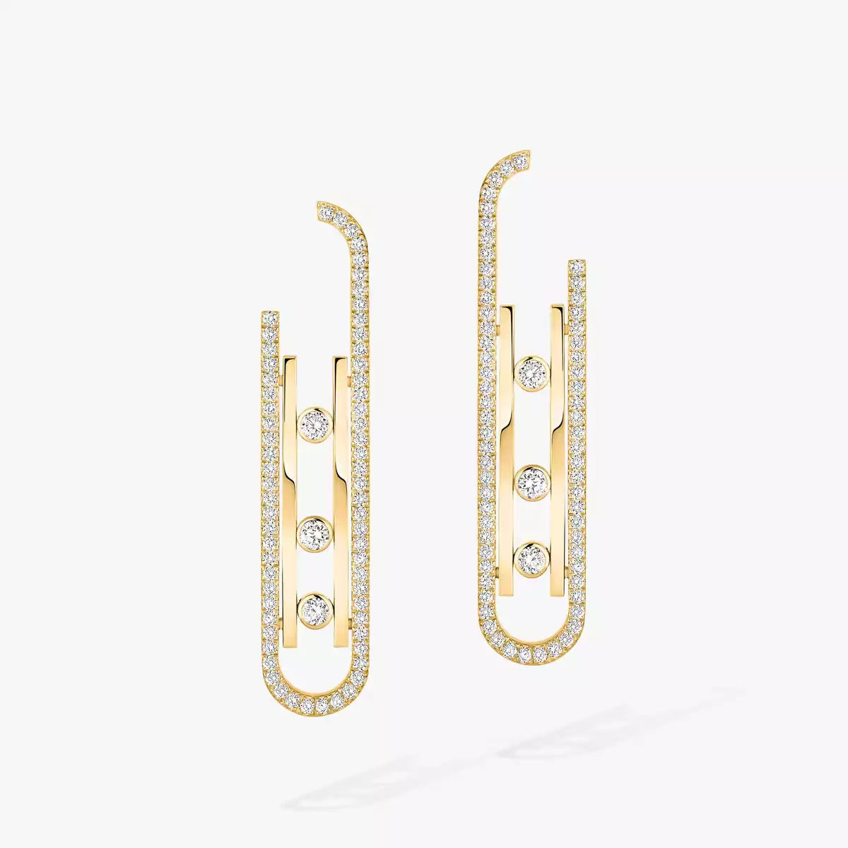 [Dawnora Jewelry]Diamond Pendant Earrings Move 10Th