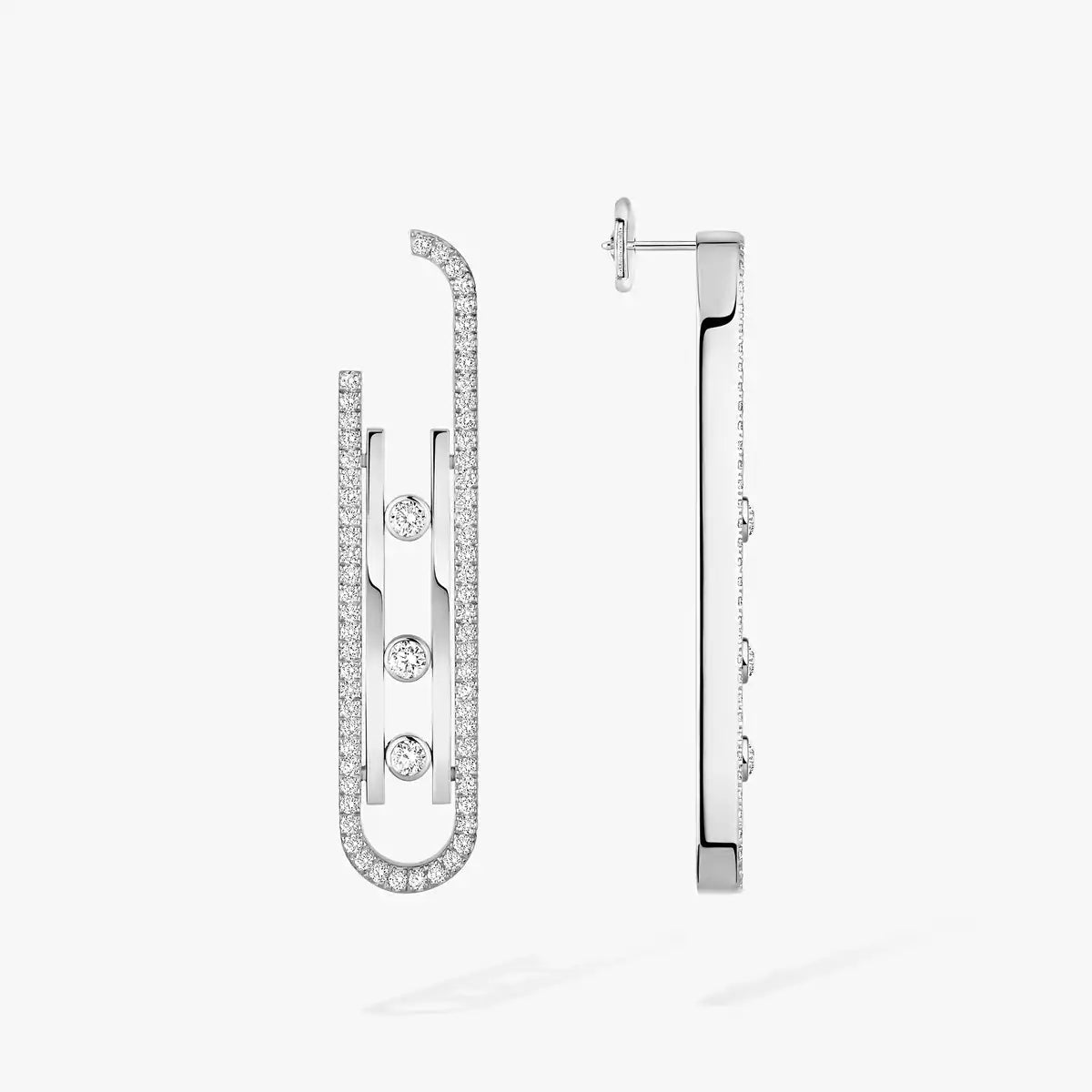 [Dawnora Jewelry]Diamond Pendant Earrings Move 10Th