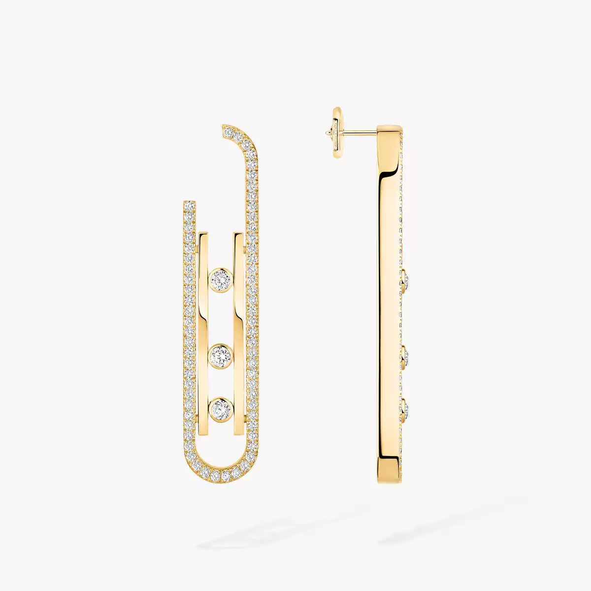 [Dawnora Jewelry]Diamond Pendant Earrings Move 10Th