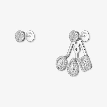 [Dawnora Jewelry] My Twin Trio  Diamond Earrings