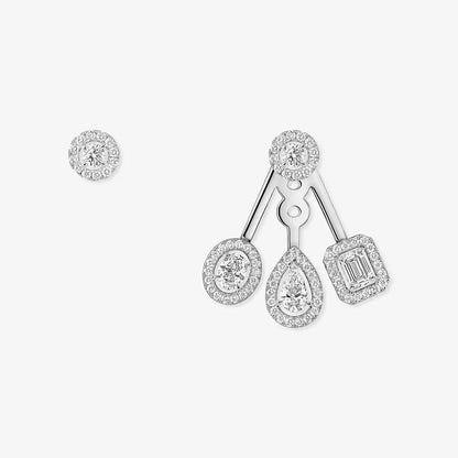 [Dawnora Jewelry] My Twin Trio  Diamond Earrings