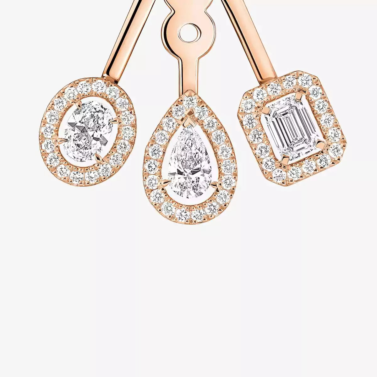 [Dawnora Jewelry] My Twin Trio  Diamond Earrings
