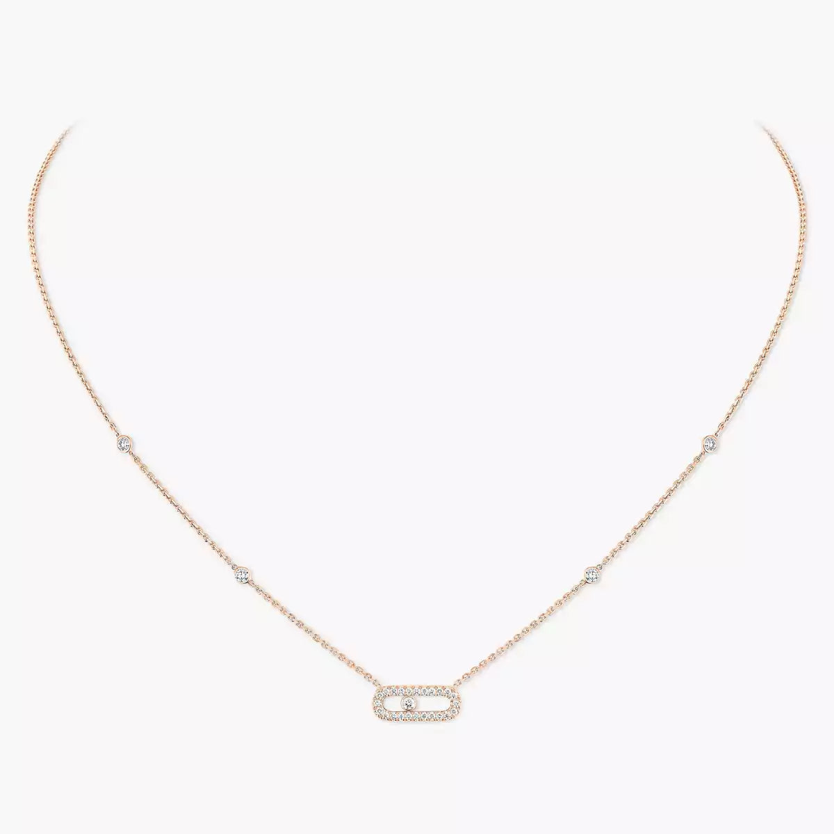 [Dawnora Jewelry]Diamond Necklace Move Uno