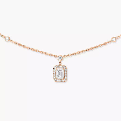 [Dawnora Jewelry]My Twin Diamond Necklace in Silver