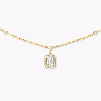 [Dawnora Jewelry]My Twin Diamond Necklace in Silver