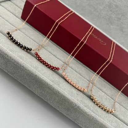 [Dawnora Jewelry]NEW STUD COLORED GEM PENDANT NECKLACE
