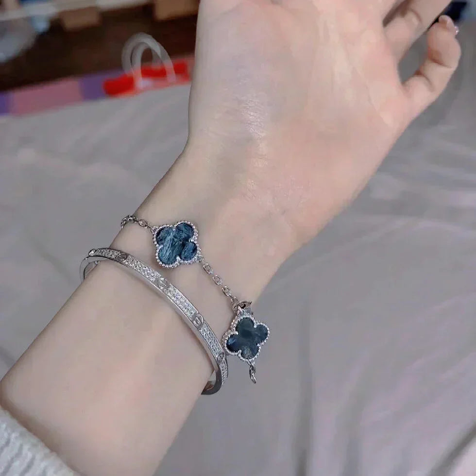 [Dawnora Jewelry]CLOVER 5 MOTIF PIETERSITE BRACELET COLLECTION