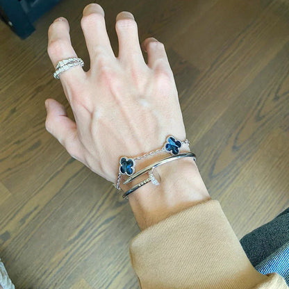 [Dawnora Jewelry]CLOVER 5 MOTIF PIETERSITE BRACELET COLLECTION