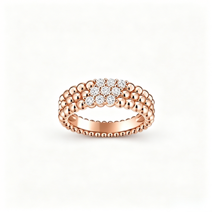 [Dawnora Jewelry] THREE-ROW DIAMOND RING