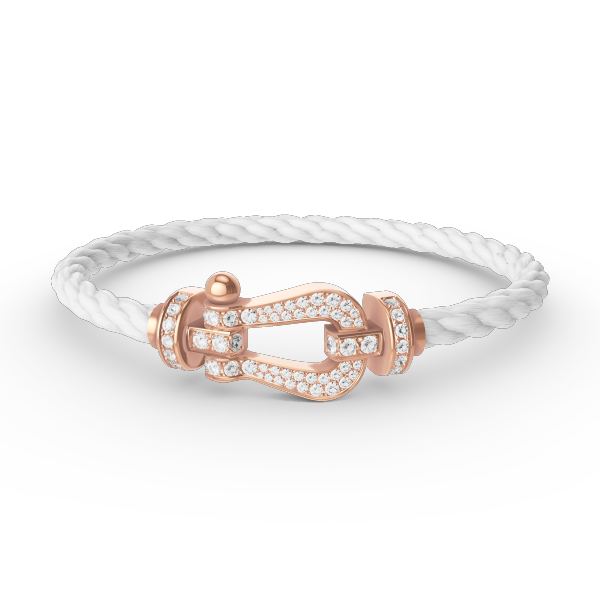 [Dawnora Jewelry]FORCE LARGE HORSESHOE FULL DIAMOND BRACELET ROSE GOLD