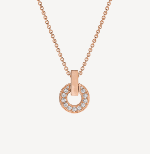 [Dawnora Jewelry]GARI NECKLACE PINK GOLD DIAMOND