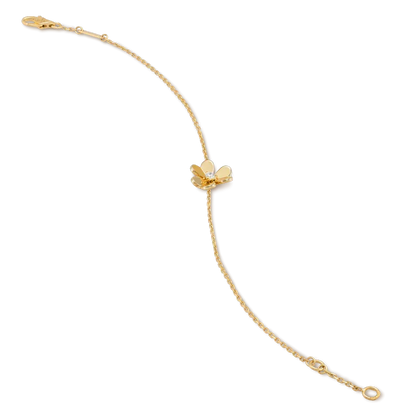 [Dawnora Jewelry]FRIVOLE GOLD FLOWER PINK MALACHITE BRACELET