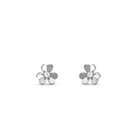 [Dawnora Jewelry]FRIVOLE MINI SILVER FLOWER EARRINGS
