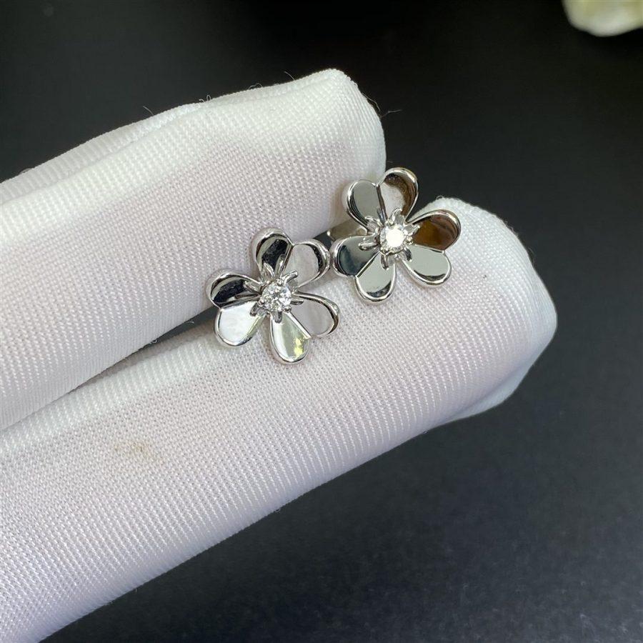 [Dawnora Jewelry]FRIVOLE MINI SILVER FLOWER EARRINGS