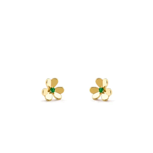 [Dawnora Jewelry]FRIVOLE  FLOWER MALACHITE EARRINGS