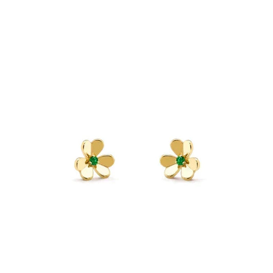 [Dawnora Jewelry]FRIVOLE  FLOWER MALACHITE EARRINGS