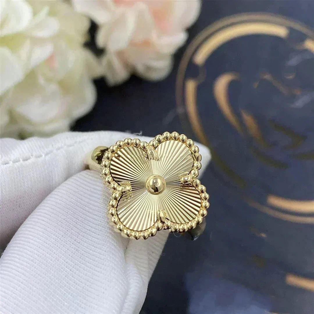 [Dawnora Jewelry]CLOVER GOLD RING