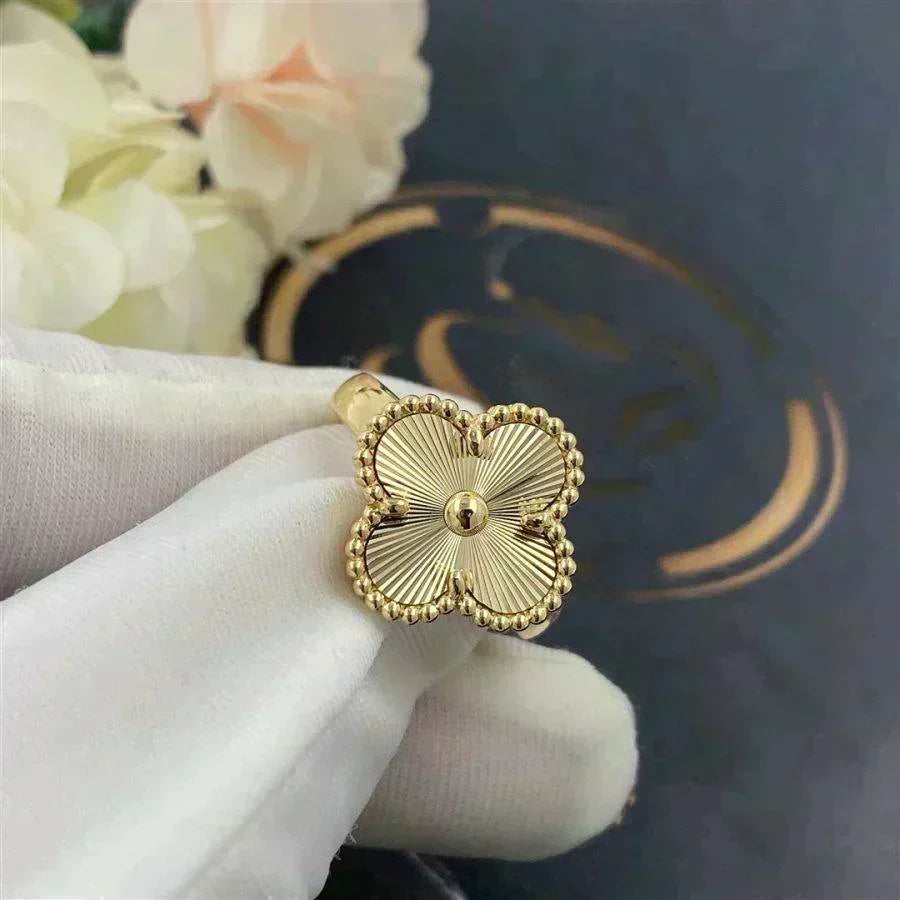 [Dawnora Jewelry]CLOVER GOLD RING