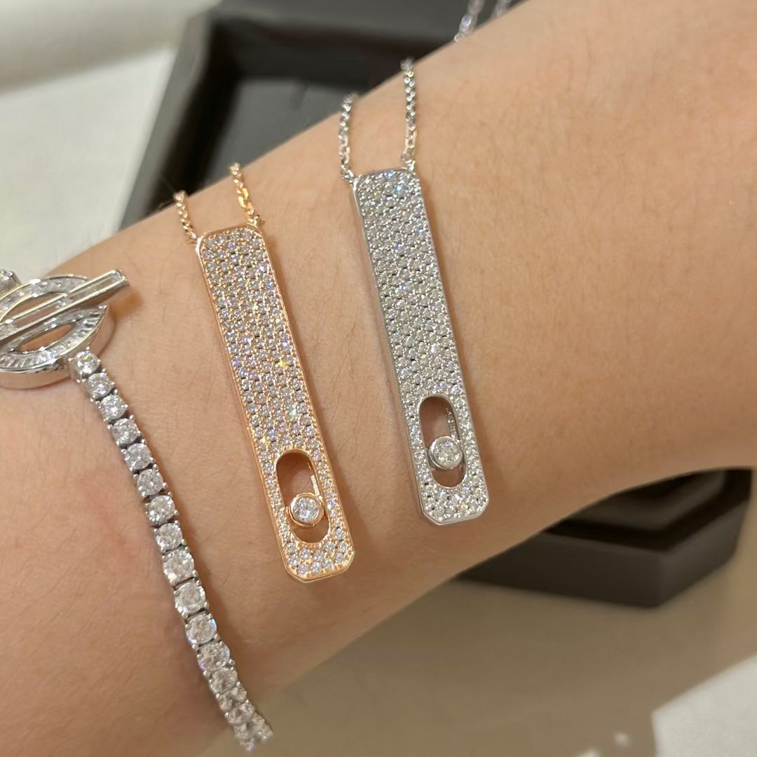 [Dawnora Jewelry]MY FIRST DIAMOND PAVED NECKLACE