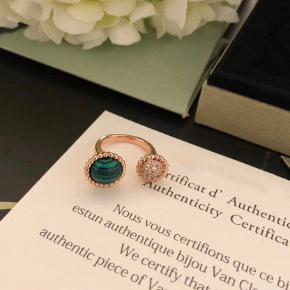 [Dawnora Jewelry]PERLEE COULEURS DIAMOND ROSE GOLD BETWEEN THE FINGER RING