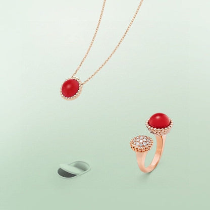 [Dawnora Jewelry]PERLEE COULEURS DIAMOND ROSE GOLD BETWEEN THE FINGER RING
