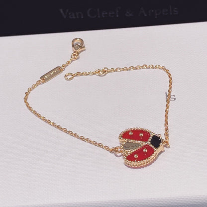 [Dawnora Jewelry]LUCKY SPRING 1 MOTIF PINK GOLD BRACELET