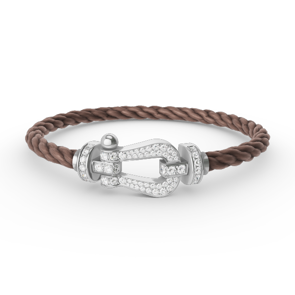 [Dawnora Jewelry]FORCE LARGE HORSESHOE FULL DIAMOND BRACELET SILVER