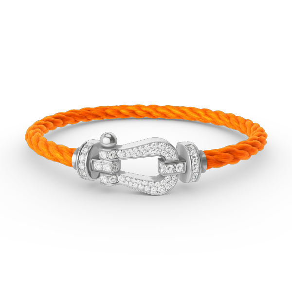 [Dawnora Jewelry]FORCE LARGE HORSESHOE FULL DIAMOND BRACELET SILVER