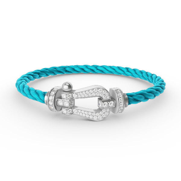 [Dawnora Jewelry]FORCE LARGE HORSESHOE FULL DIAMOND BRACELET SILVER