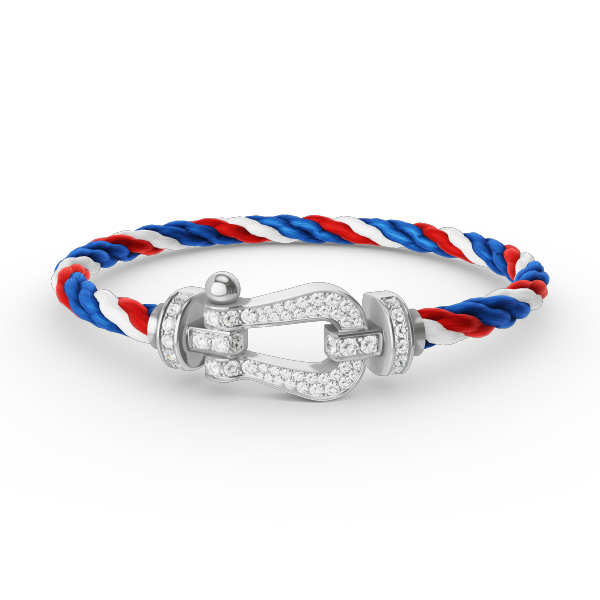 [Dawnora Jewelry]FORCE LARGE HORSESHOE FULL DIAMOND BRACELET SILVER