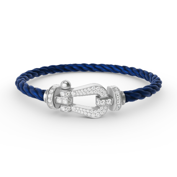 [Dawnora Jewelry]FORCE LARGE HORSESHOE FULL DIAMOND BRACELET SILVER
