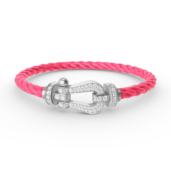 [Dawnora Jewelry]FORCE LARGE HORSESHOE FULL DIAMOND BRACELET SILVER